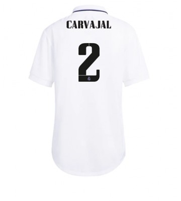Real Madrid Daniel Carvajal #2 Hjemmedrakt Kvinner 2022-23 Kortermet